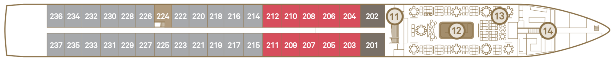 Sapphire Deck plan